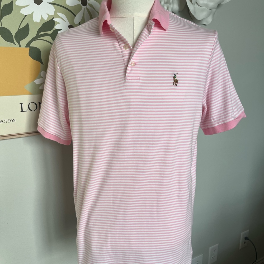 Ralph Lauren Pink Striped Polo Shirt